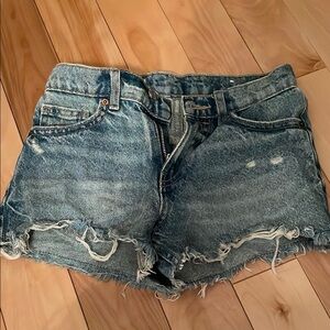 Denim Distressed Kids Shorts
